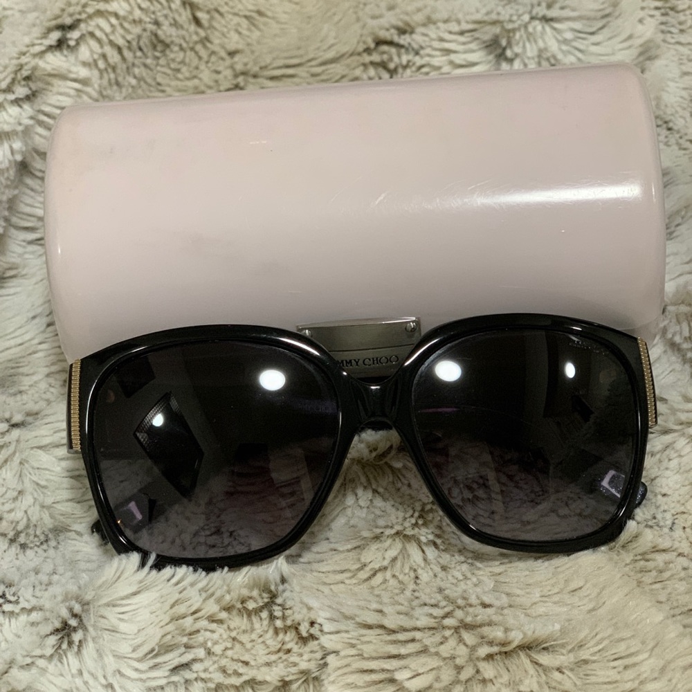 Black Jimmy Choo “Agnes” Sunglasses